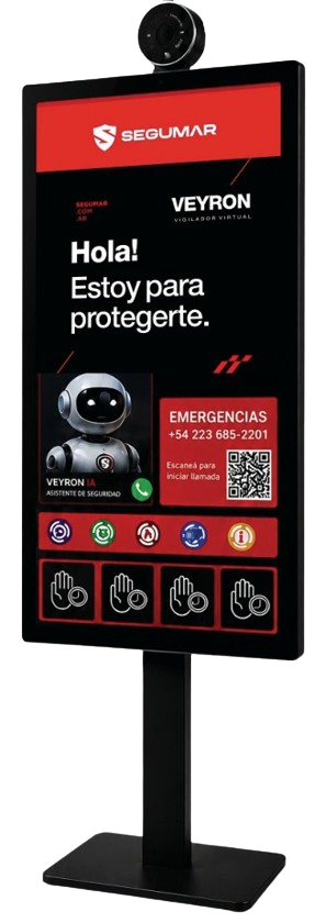 VEYRON IA - Totem de seguridad inteligente